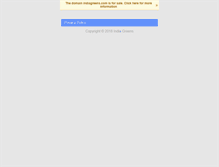 Tablet Screenshot of indiagreens.com